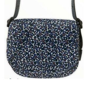 Coach Ranch Floral Mist Saddle Bag Calf Hair Leather Rare Shoulder Crossbody Bag